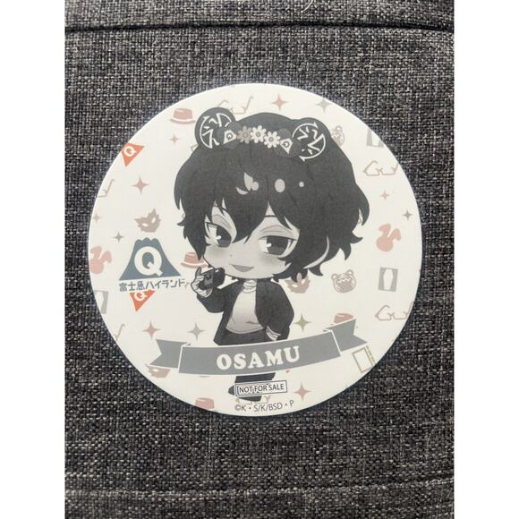 Bungo Stray Dogs Osamu Dazai Chibi Paper Coaster Fuji-Q US Seller - Picture 1 of 2